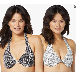 NWT Coco‎ Reef Bra Sized Twist Reversible Underwire Bikini Top 32/34C
